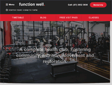 Tablet Screenshot of functionwell.com.au